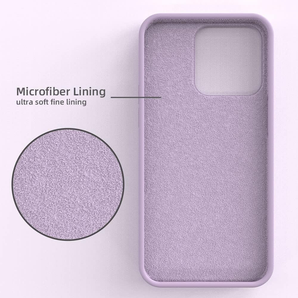 SOH Iphone 14 Pro Silicone Case 6.1 Inch Full-Body Shockproof Case with Ultra-Thin Inner Lining Compatible with Apple Iphone 14 Pro (Elegant Purple)  SOH Mingying   