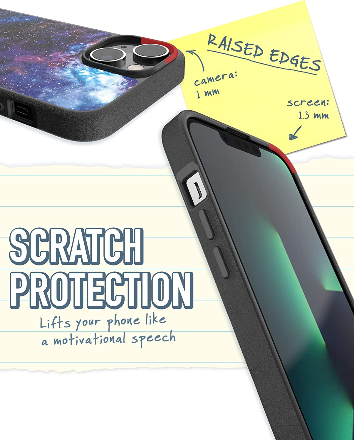 Smartish Iphone 14 Slim Case - Gripmunk Compatible with Magsafe [Lightweight + Protective] Thin Grip Cover with Microfiber Lining - Spaced Out  Smartish   