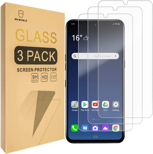 Mr.Shield [3-Pack] Designed for LG V60 Thinq/Lg V60 Thinq 5G / LG V60 Thinq 5G UW [Tempered Glass] [Japan Glass with 9H Hardness] Screen Protector with Lifetime Replacement  Mr.Shield   