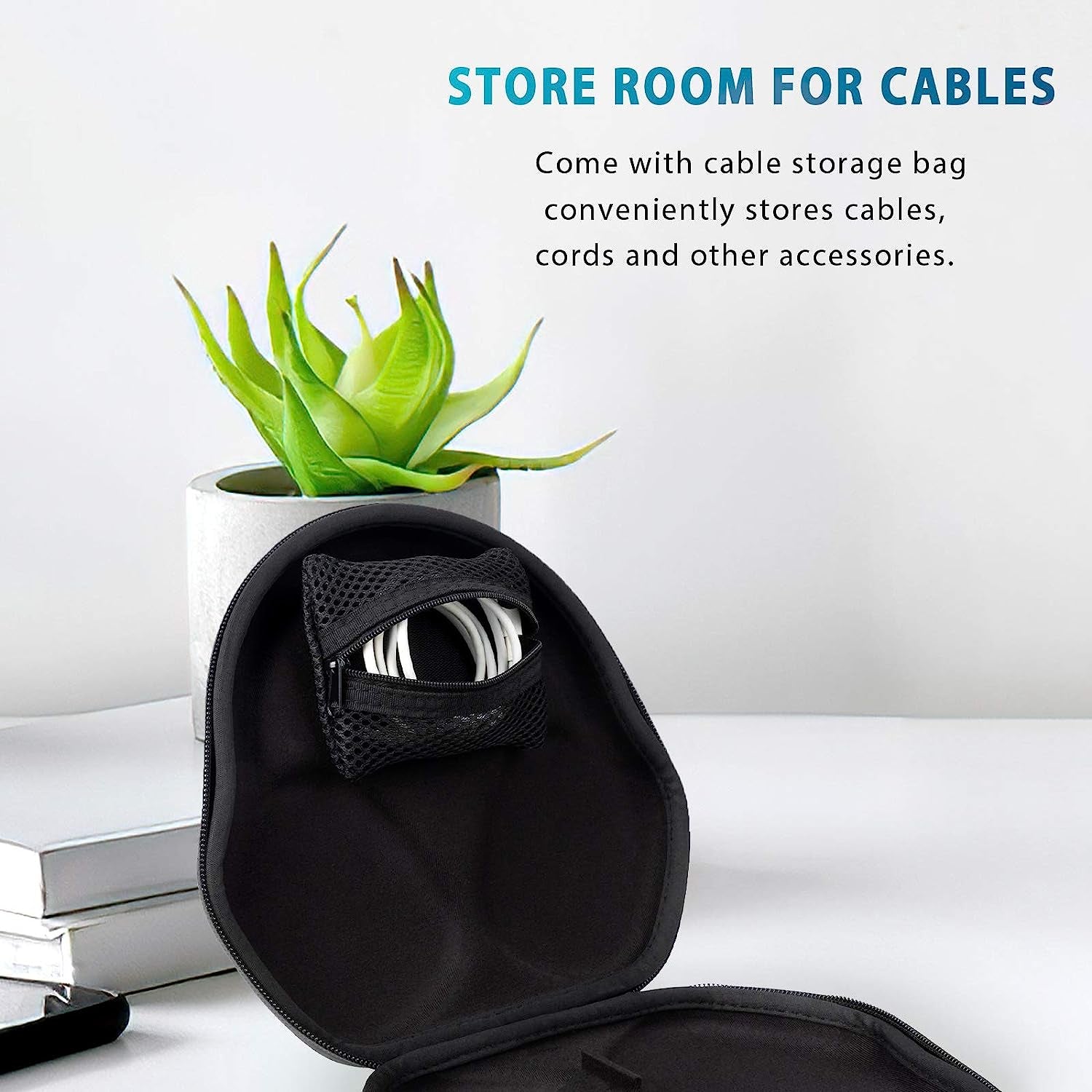 SAMYERLEN Smart Case for Airpods Max Headphones with Sleep Mode Function, Protective Hard Shell Travel Carrying Bag with Cable Storage, Compact Design Storage Accessories for Apple Airpods Max  YUTAN   