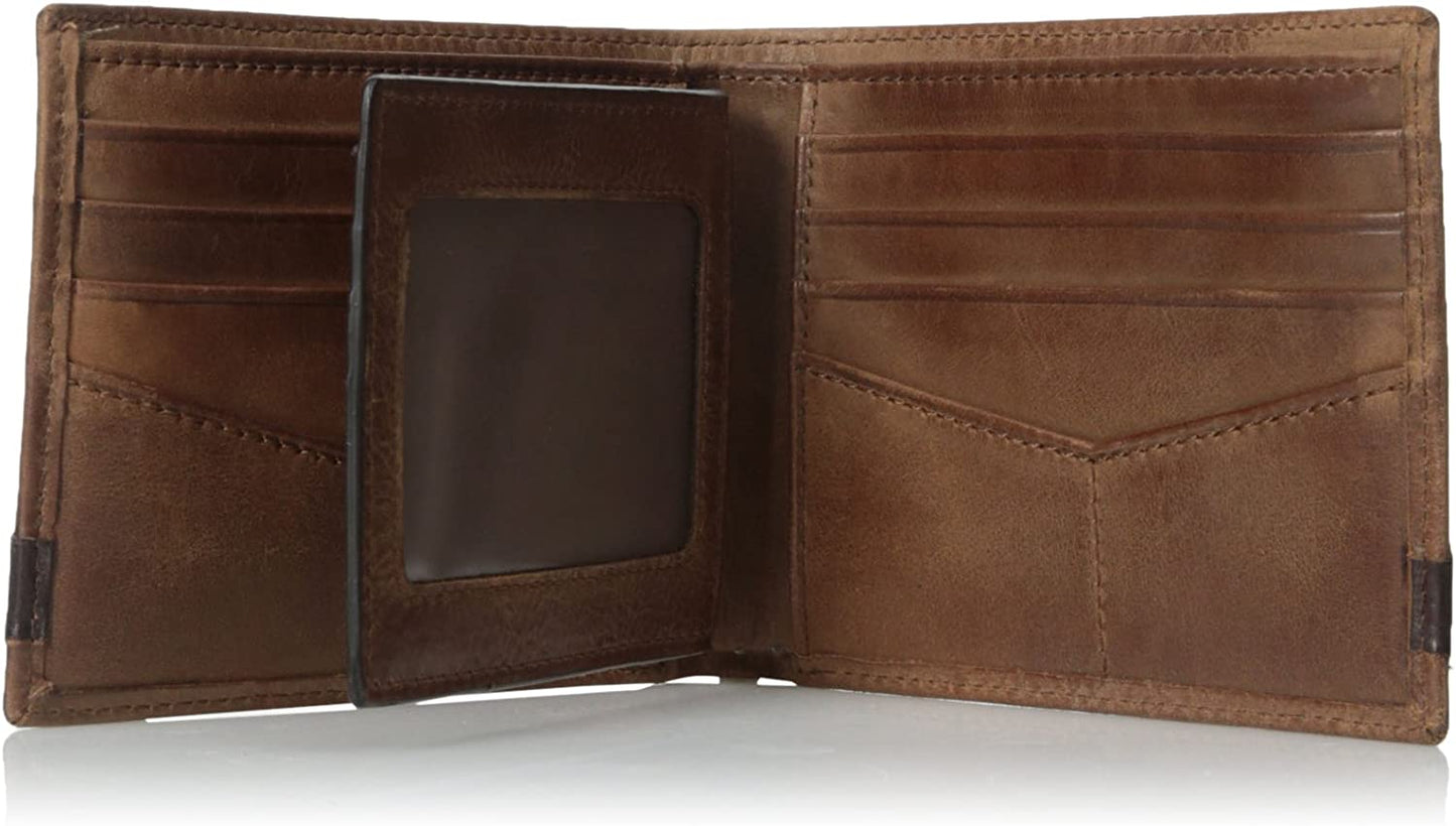 Fossil Men'S Leather Bifold Wallet with Flip ID Window  Fossil Men's Accessories   