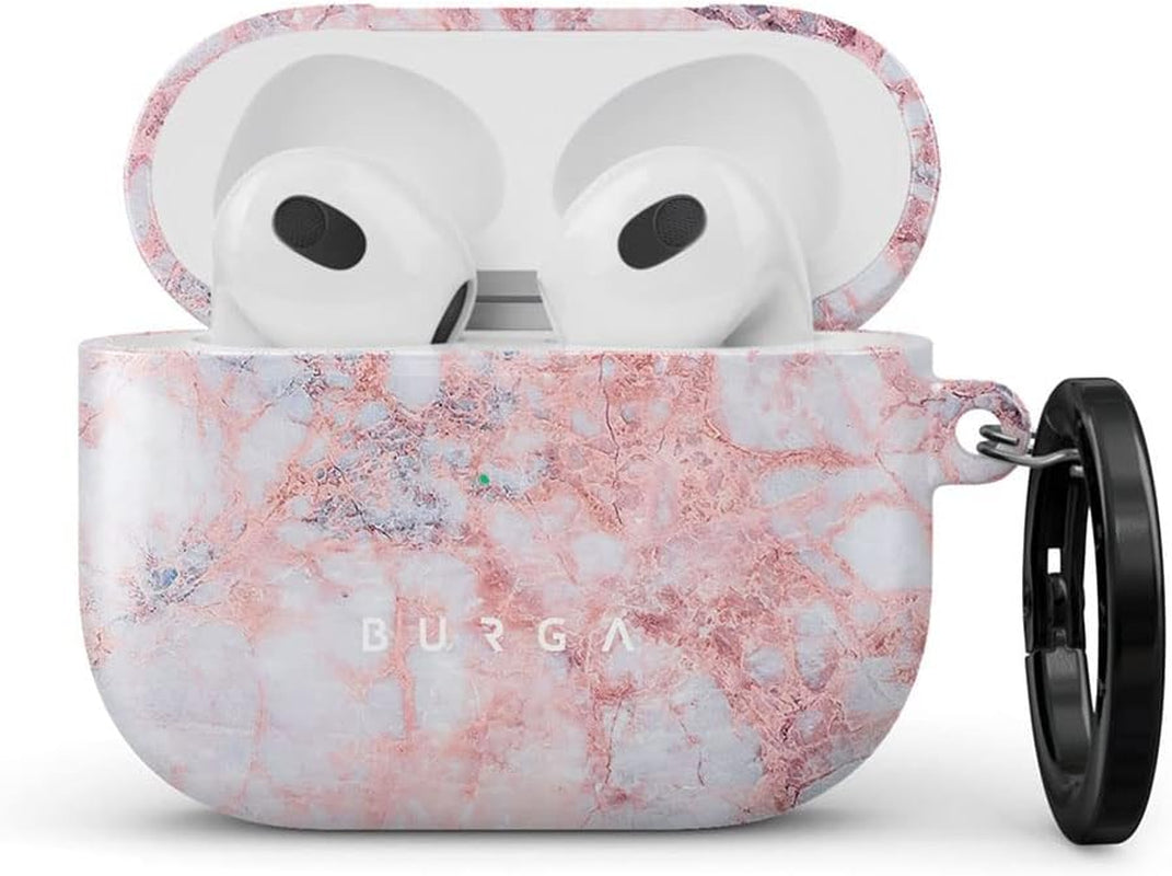 Burga Airpod Hardcase Compatible with Apple Airpods MAX Case, Sky Blue Mint Green Gold Dusts Marble Turquoise Azure Ocean Cute Case for Women, Protective Hard Plastic Case Cover  BURGA Soft Coral Airpods 3 