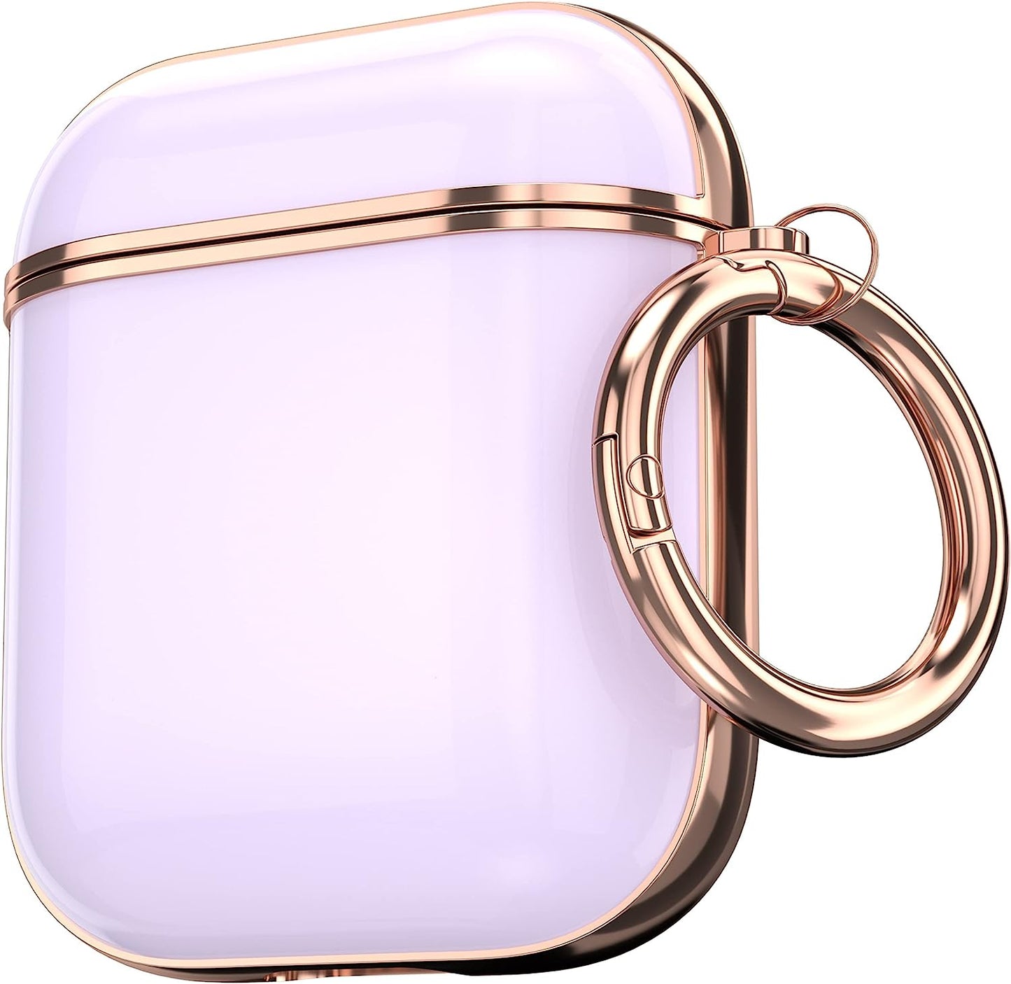 Maxjoy for Airpods Case Cover, Sunflower Flower Cute Air Pod 2 Case for Women Hard Protective Ipods Cover with Keychain for Airpod 2Nd 1St Generation Wireless Charging Case, Floral  Maxjoy Purple  