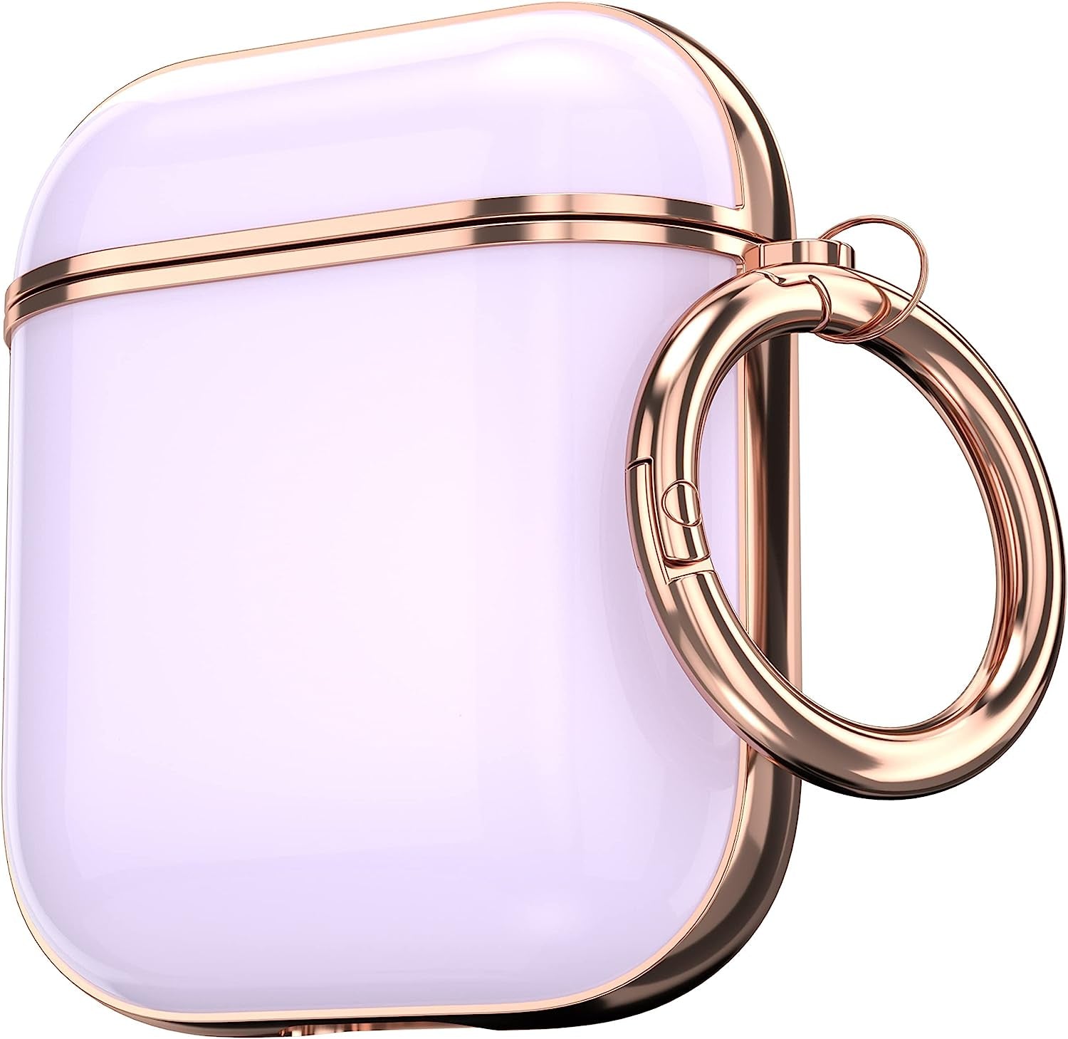 Maxjoy for Airpods Case Cover, Sunflower Flower Cute Air Pod 2 Case for Women Hard Protective Ipods Cover with Keychain for Airpod 2Nd 1St Generation Wireless Charging Case, Floral  Maxjoy Purple  