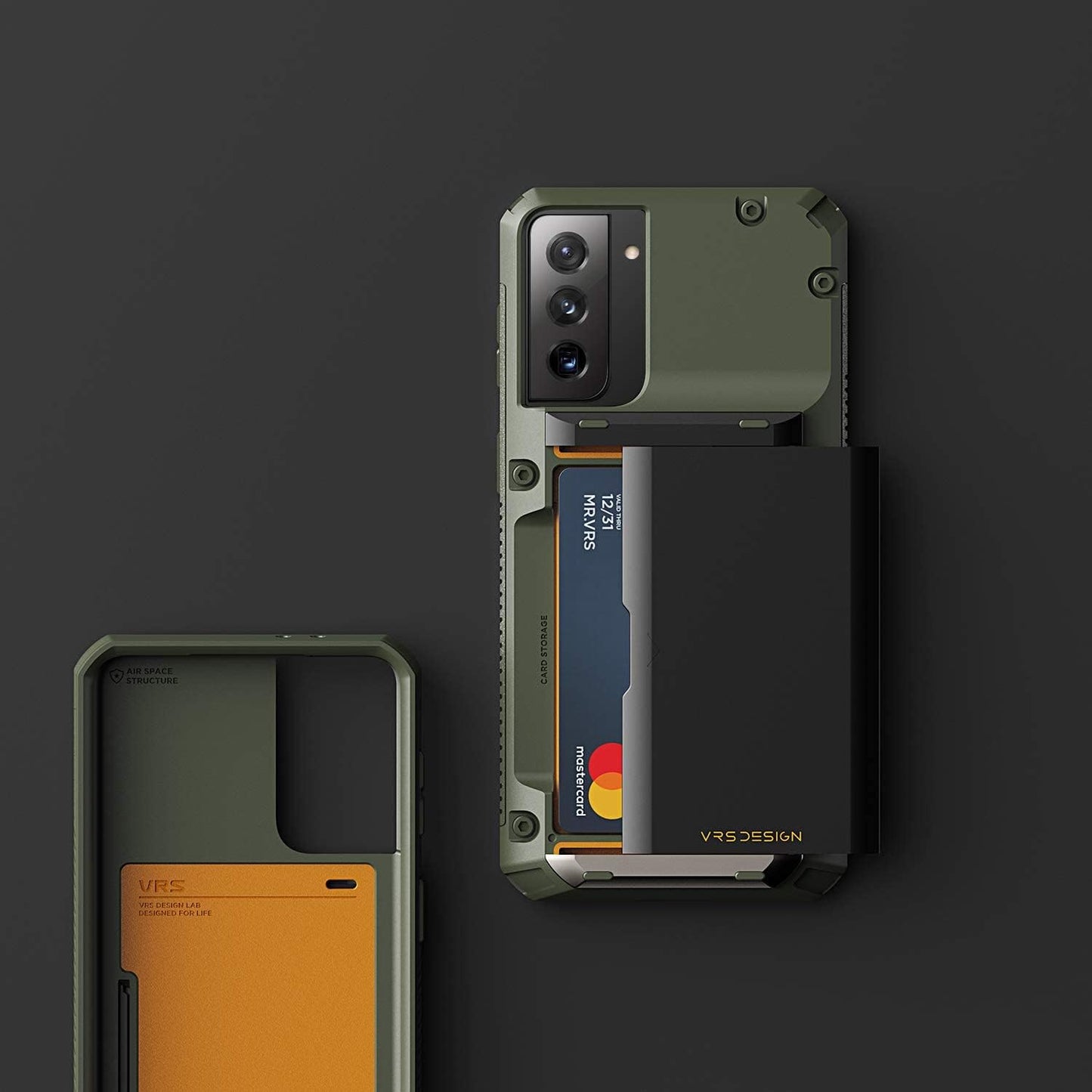 VRS DESIGN Damda Glide Pro Phone Case Compatible with Galaxy S21 plus 6.7 Inch (2021) Green  VRS Design   