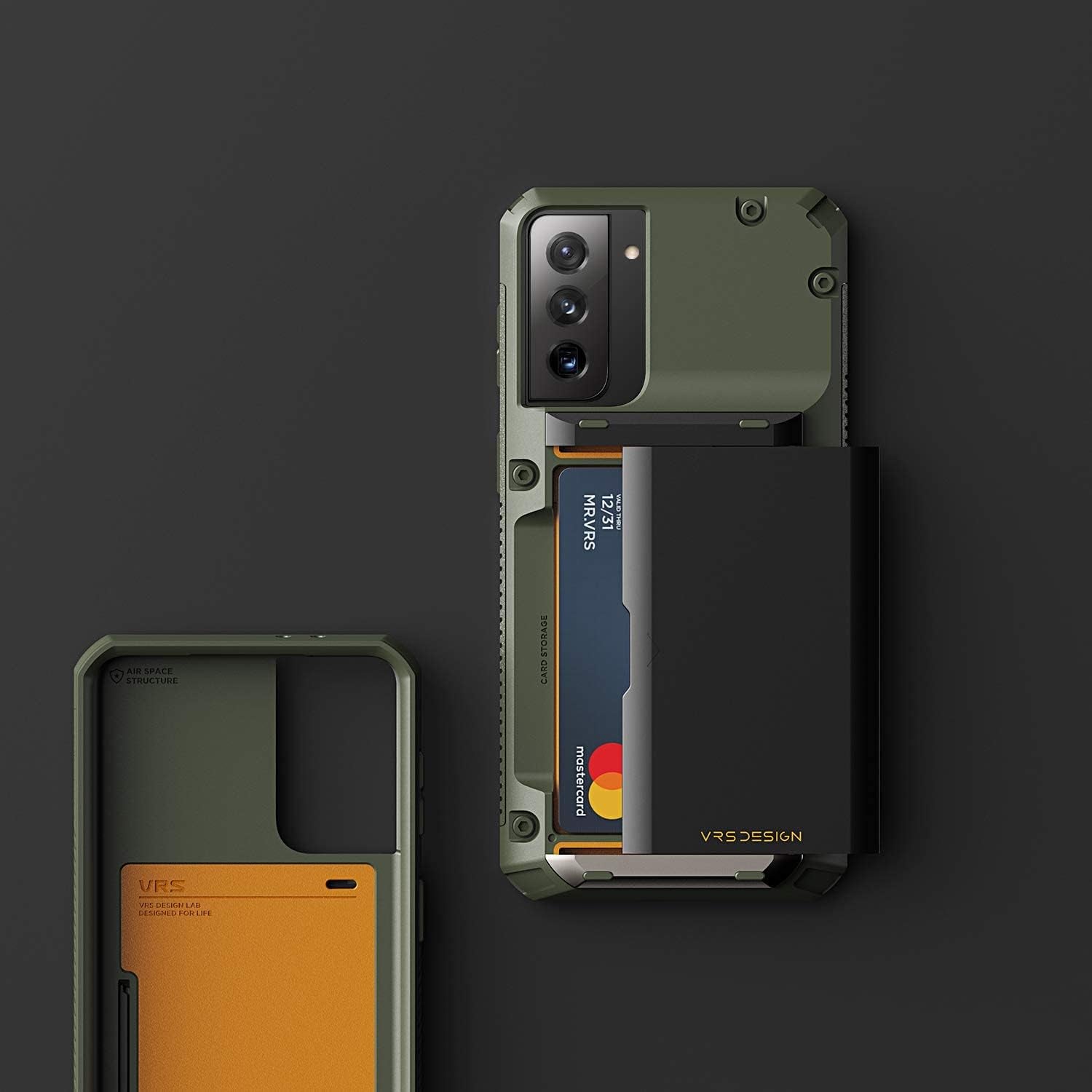 VRS DESIGN Damda Glide Pro Phone Case Compatible with Galaxy S21 plus 6.7 Inch (2021) Green  VRS Design   