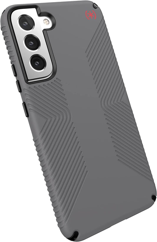 Speck Products Presidio2 Grip Samsung Galaxy S22+ Case, Graphite Grey/Black/Bold Red  Speck Products   