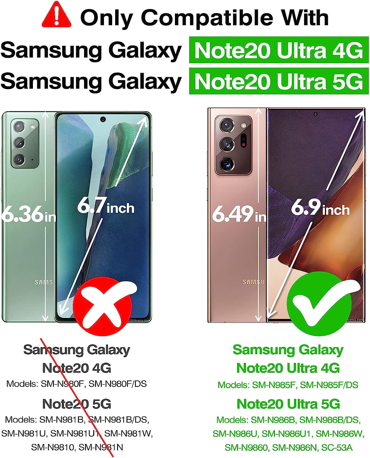 Rayboen for Galaxy Note 20 Ultra Case, Dual Layer Military Grade Shockproof Heavy Duty Protection Cover, Phone Case for Samsung Galaxy Note 20 Ultra 5G - Navyblue  Rayboen   