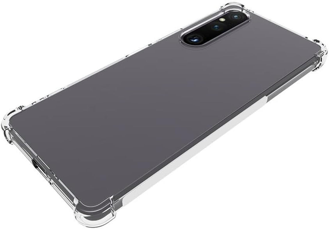 Aikukiki Case for Sony Xperia 1 V,Sony Xperia 1 V 5G Case,Tpu Soft Silicone Bumpers Protective Cover Anti-Scratch Shockproof Phone Case for Sony Xperia 1 V 5G 2023 (Clear)  Aikukiki   