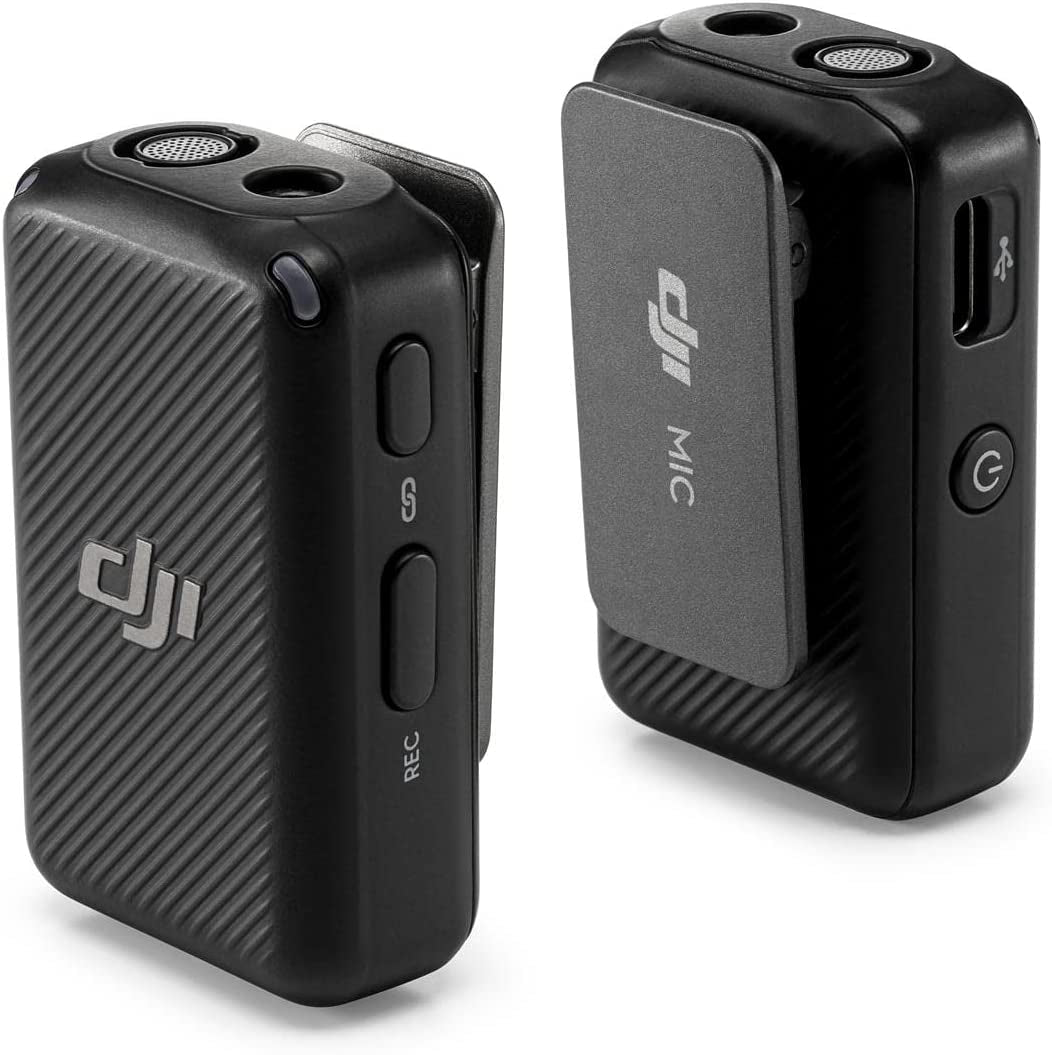 DJI Mic 2-Person Compact Digital Wireless Microphone System/Recorder for Camera & Smartphone, 2.4 Ghz with 2X TASL500 Lavalier Microphone  DJI   