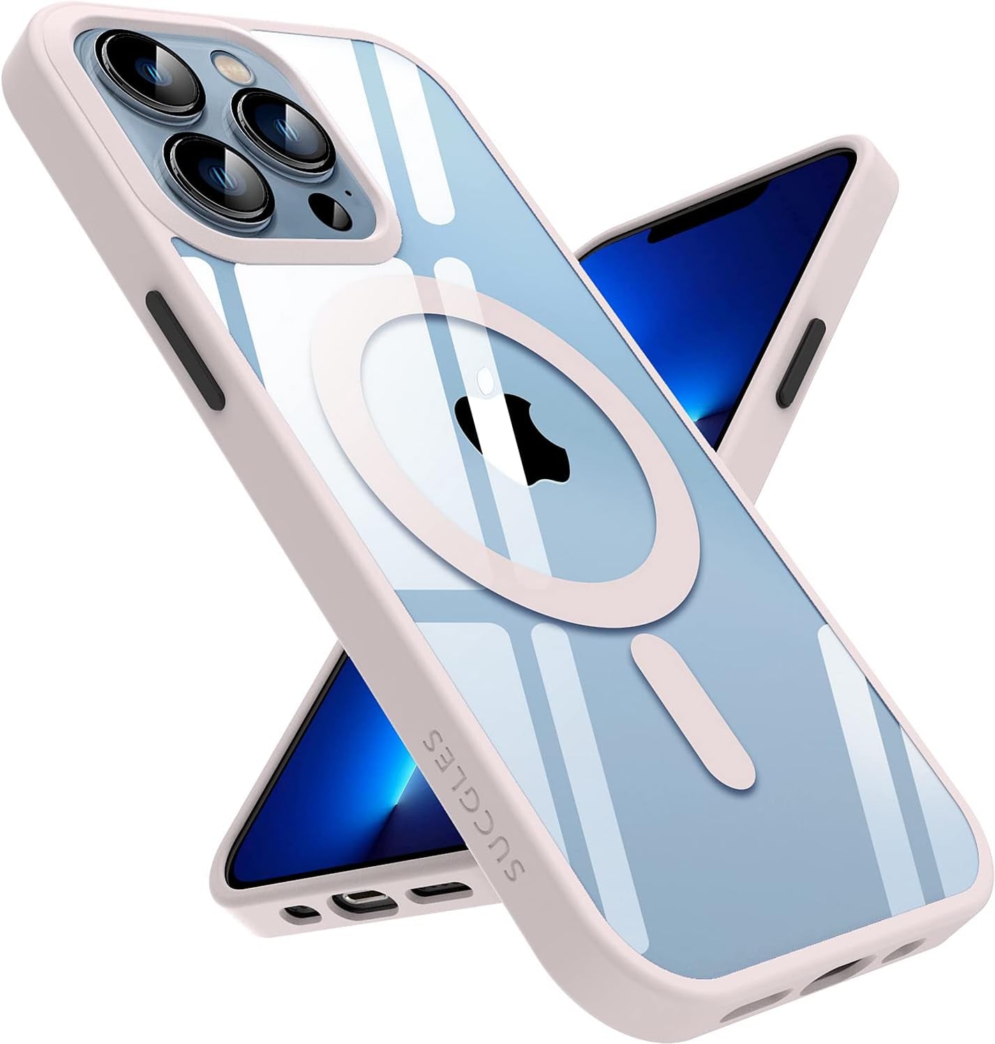 [2023 New] Crystal Clear Designed for Iphone 13 Pro Max Case, [Non-Yellowing] [Military Grade Protection] Shockproof Bumper Slim Fit Phone Case Thin Cover for Apple 13Pro Max (6.7 In, Clear)  Gotrays Gavin LLC Mag Safe Pink Iphone 13 Pro Case 