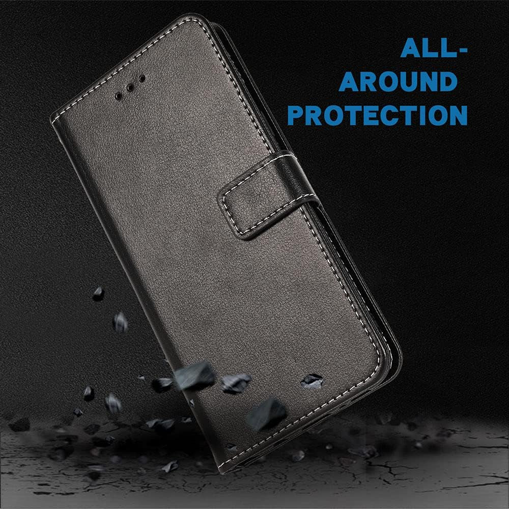 FDCWTSH Compatible with Oneplus 8T Oneplus8T plus 5G Wallet Case Wrist Strap Lanyard Flip Cover Card Holder Cell Phone Cases for One Plus8T on 1 plus 8Tplus 1Plus 8T+ One+ 1+ 1+8T Pro G5 Black  FDCWTSH   