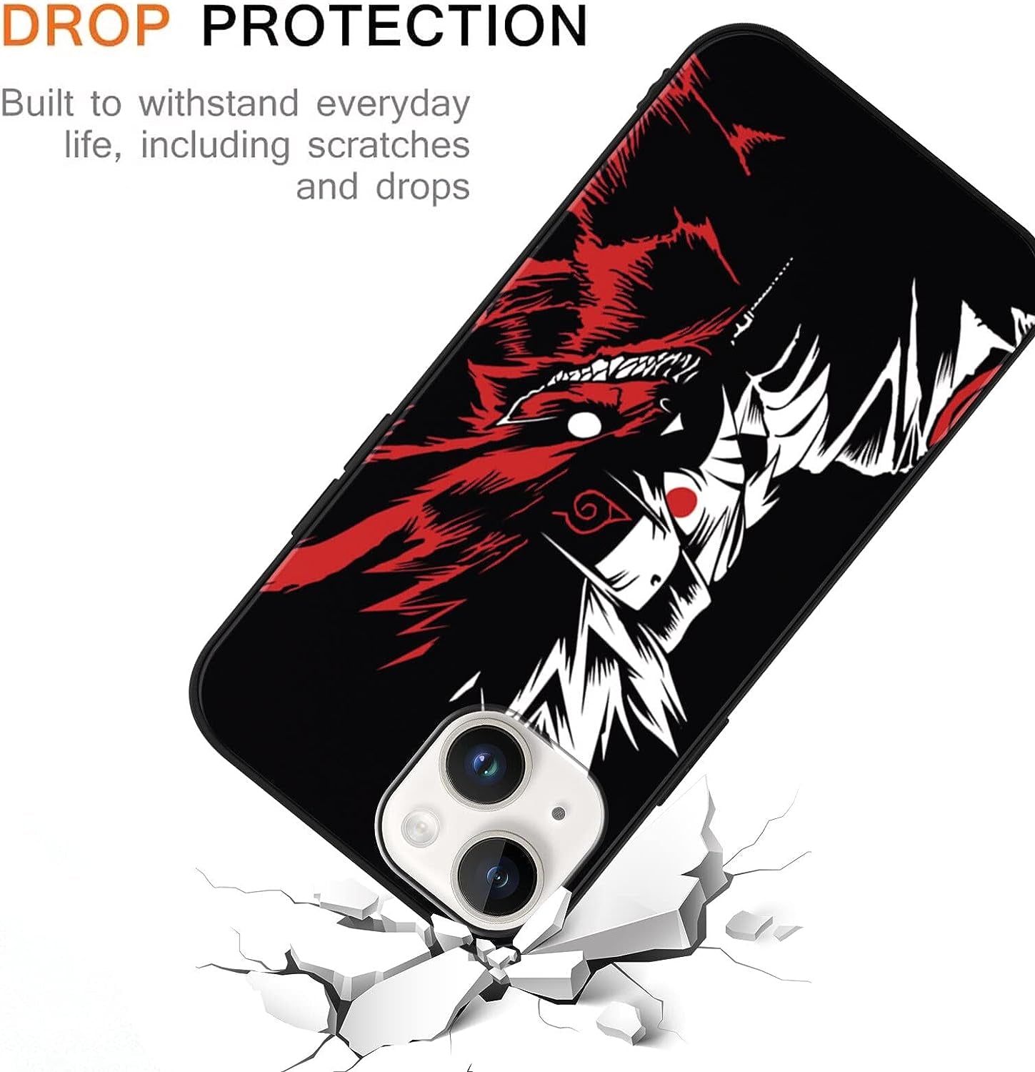 [2 Pack] Japanese Anime Phone Case for Iphone 13 Mini Case 5.4", Cool Manga Character Design Pattern Cases, Comics Cartoon Silicone Case for Men Boys Women Girls, Soft TPU Funda Para Iphone13 Mini, 1  ZXT US   