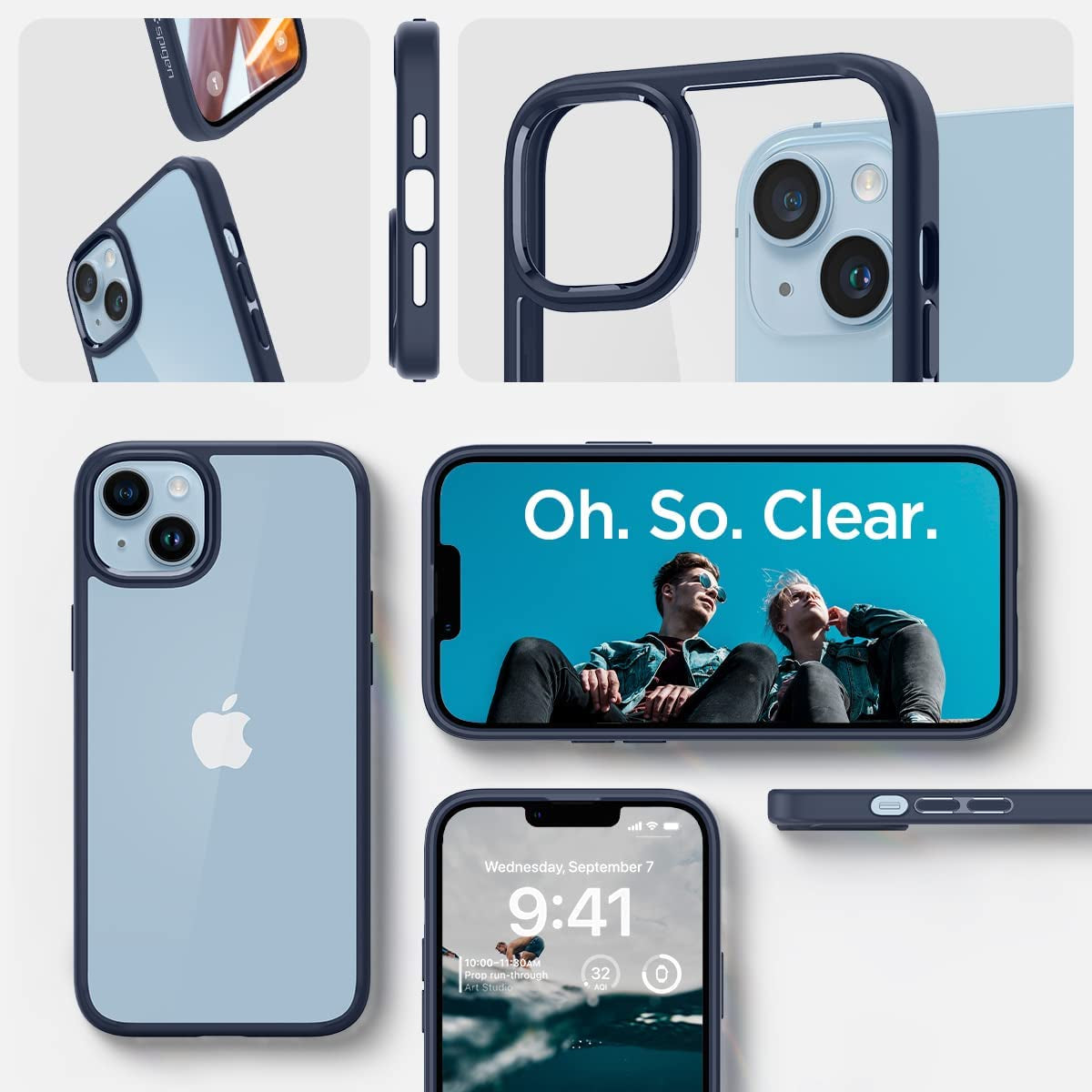 Spigen Ultra Hybrid Designed for Iphone 14 Case (2022) - Navy Blue  Spigen   
