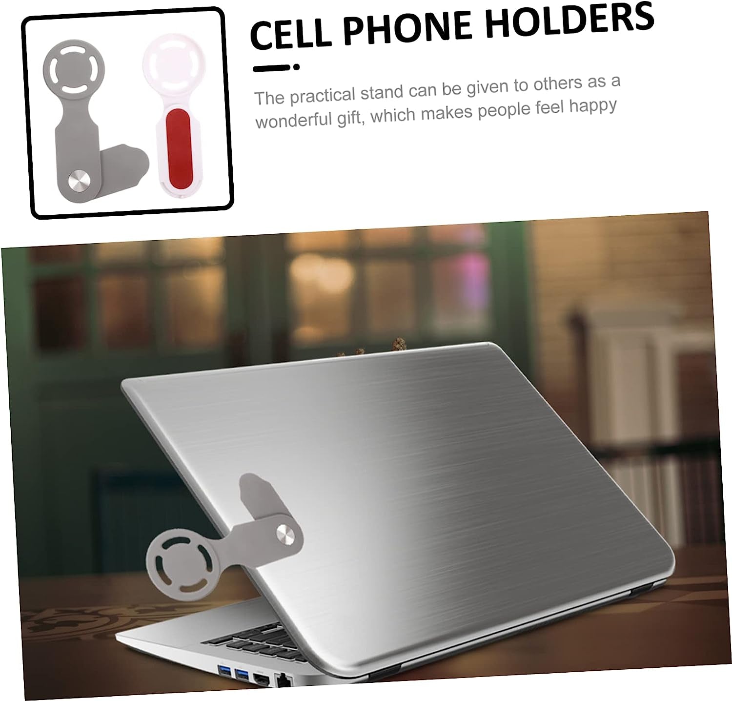 Gatuida 2Pcs Mobile Phone Holder PC Laptop Magnetic Phone Holder Magnetic Cell Phone Holder Tablet Stand for Desk Magnetic Laptop Shelf Laptop Cell Phone Cradle Cell Phone Mount Magnetic  Gatuida   
