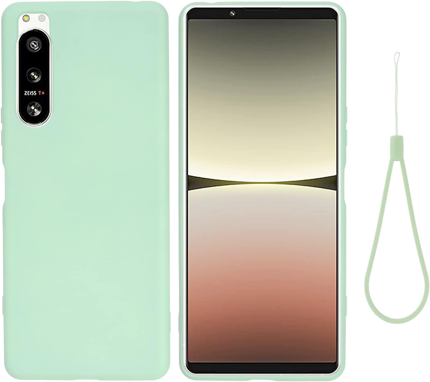 Compatible with Sony Xperia 5 IV 6.1" 2022 Slim Silicone Shockproof Back Case Cover Full Body Cover Slim Phone Case for Sony Xperia 5 IV 6.1" 2022  XBS-Better Light Green  