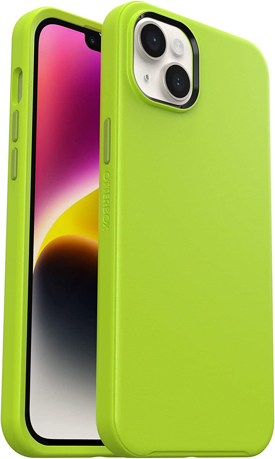Otterbox Symmetry Series+ Antimicrobial Case with Magsafe for Iphone 14 & Iphone 13 (Only) - Non-Retail Packaging - Dark Night  OtterBox Lime All Yours  