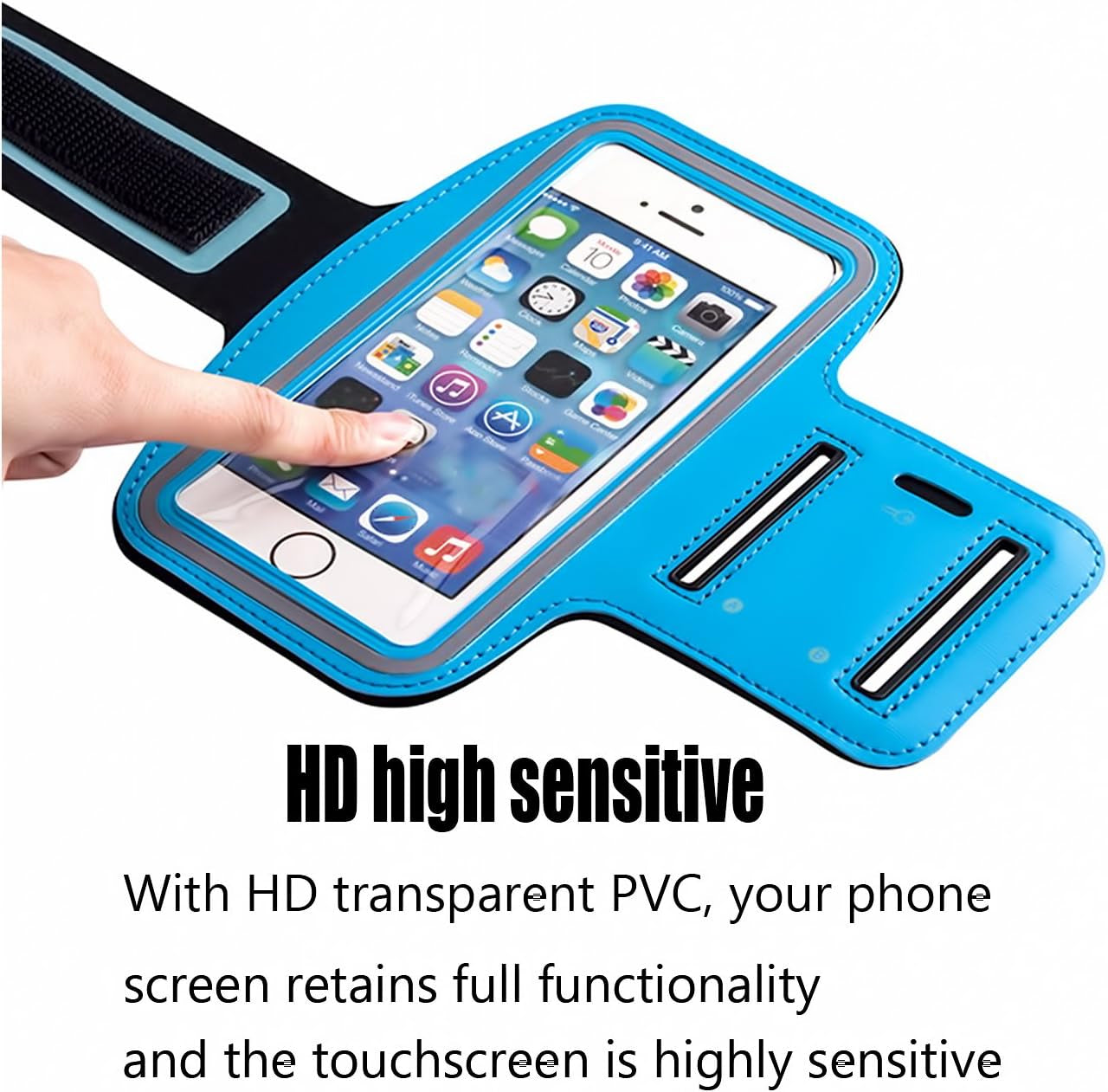 Casehq Water Resistant Cell Phone Armband Case Compatible Phone Iphone 11, 11 Pro, 11 Pro Max, X, Xs, Xs Max, Xr, 8, 7, 6, plus Galaxy S10, S9, S8, S7, plus Sizes and More. Adjustable Band & Key Slot  CaseHQ   