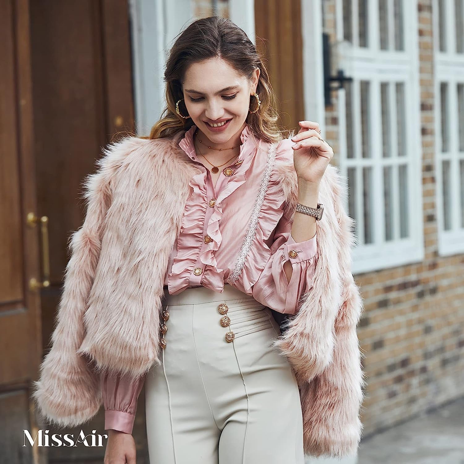 Missair Compatible with Apple Watch Band 38Mm 40Mm 41Mm 42Mm 44Mm 45Mm Series 8 7 6 5 4 3 2 1 SE, Women Diamond Bling Bracelet Jewelry Metal Replacement Wristband Strap for Iwatch  Missair   