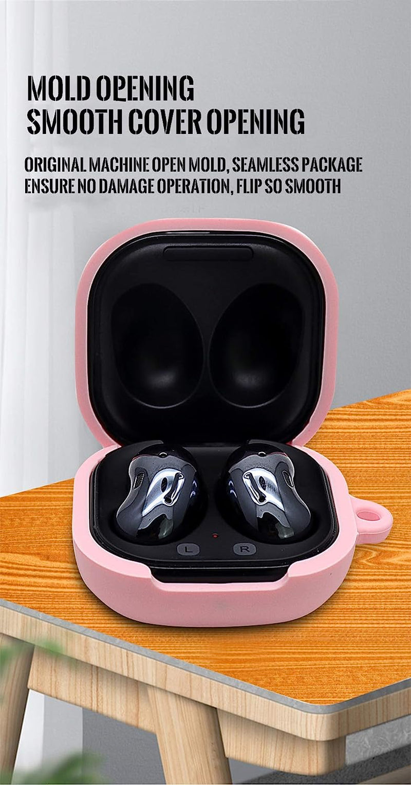 3D Fruit Headphones Case Compatible with Samsung Galaxy Buds Live(2020) Silicone Case with Lovely Accesories Kids Teens Girls Women Funny Kawaii Cover for Galaxy Buds Pro(2021) (Red Cherries)  SINQERISHT   