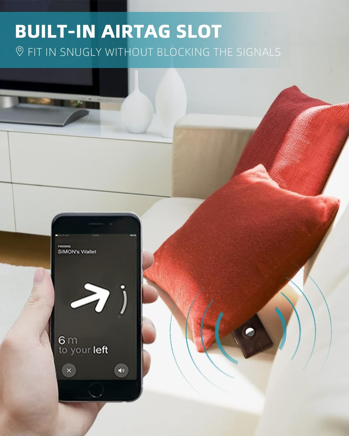 Zitahli Airtag-Wallet-Mens-Slim-Rfid Blocking Wallet Leather with Money Clip Air Tag Wallet Card Holder Bifold Gifts for Men  Zitahli   