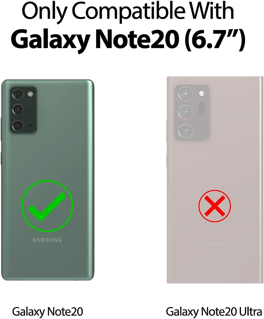 GOOSPERY for Samsung Galaxy Note 20 6.7"(2020) 5G Card Holder Wallet Case, Easy Magnetic Door Closure Protective Dual Layer Bumper Sturdy Phone Back Cover with Hidden Mirror (Black)  GOOSPERY   