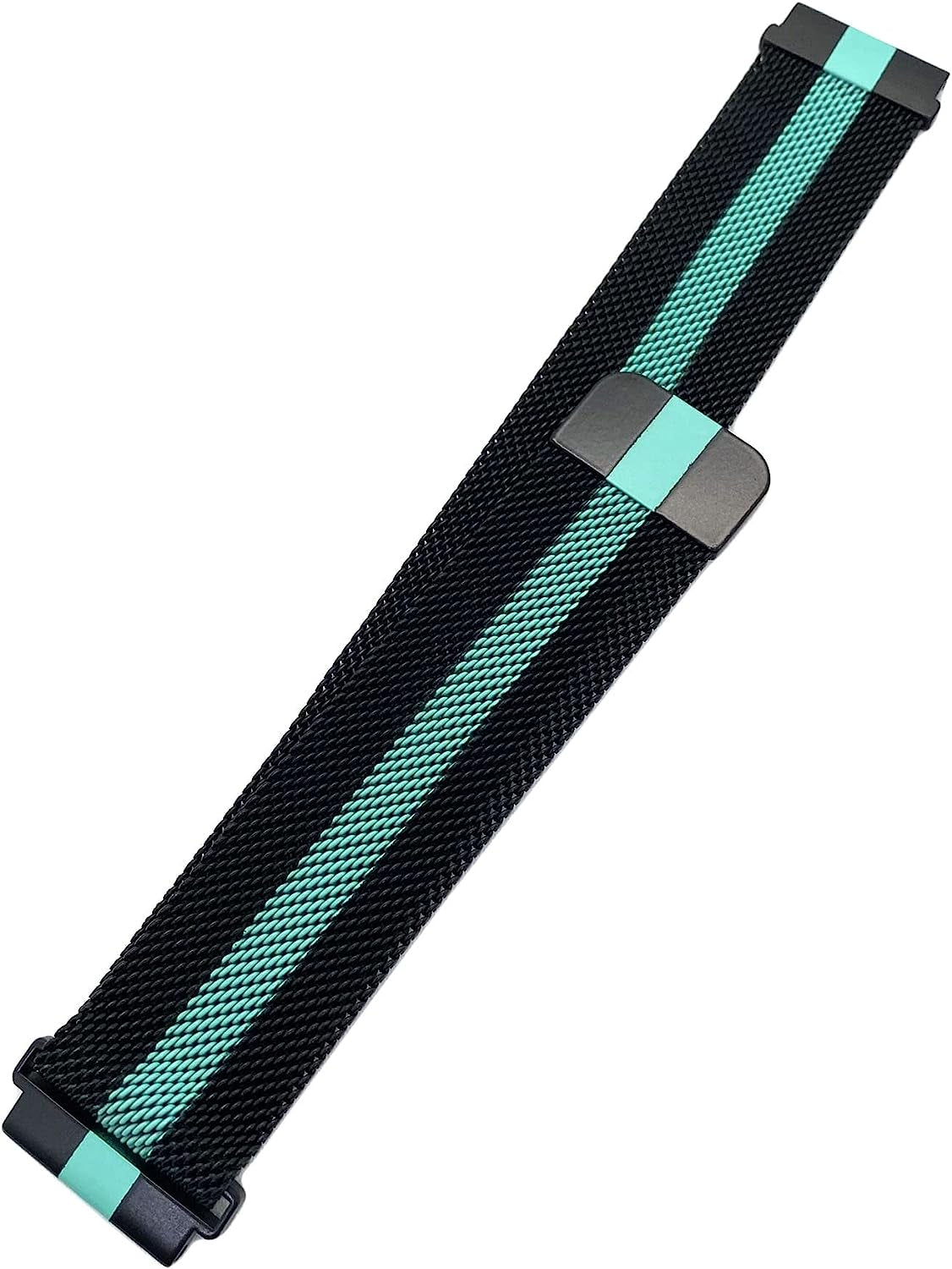 Compatible with Galaxy Watch 3 45Mm/Samsung Galaxy Watch 46Mm/Gear S3 Frontier/Classic Band, 22Mm Stainless Steel Strap Replacement for Samsung Galaxy Watch 46Mm Smartwatch (Colorful)  Morsey Black to green 22mm 