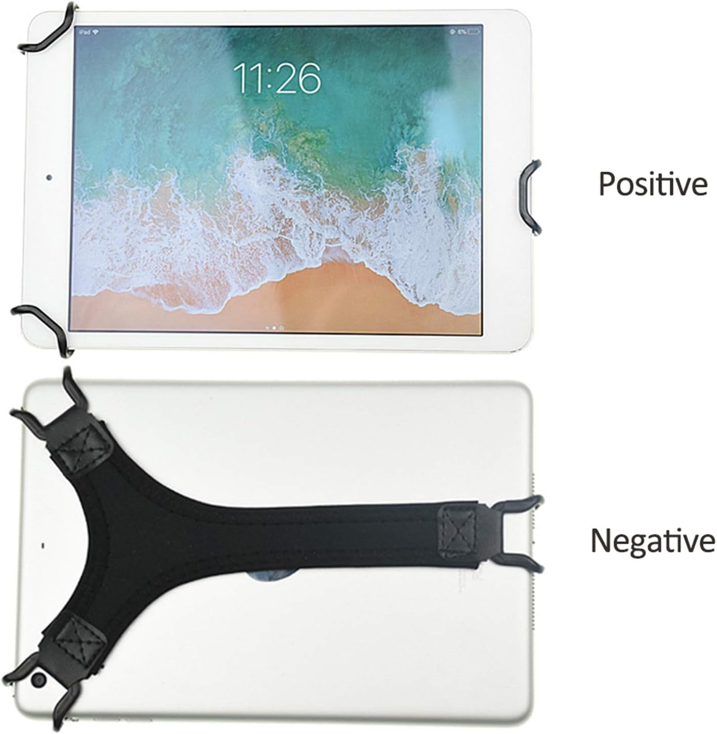 LINASHI Elastic Band, Adjustable Elastic Band Hand Strap with Anti-Slip Stand Compatible with Tablet E-Reader  LINASHI   