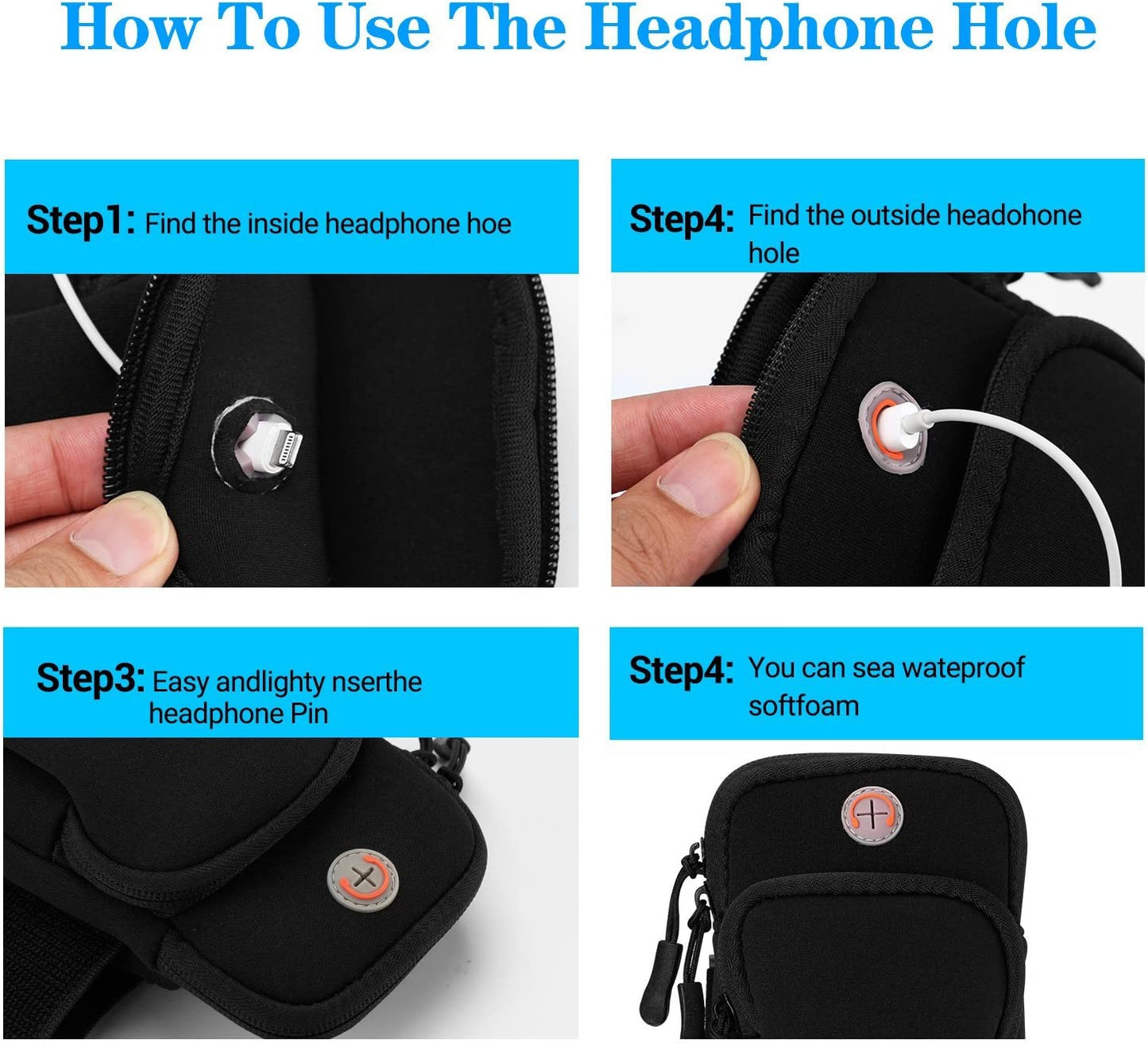 Aiscrofa Cell Phone Armband for Iphone13 12 11 Pro XR XS X 8 7 6 6S, Galaxy S21 Ultra S20 S10 S9 Sweatproof Sports Running Armband with Adjustable Elastic Band & Key Holder for Running, Walking  CN-DG-AST   