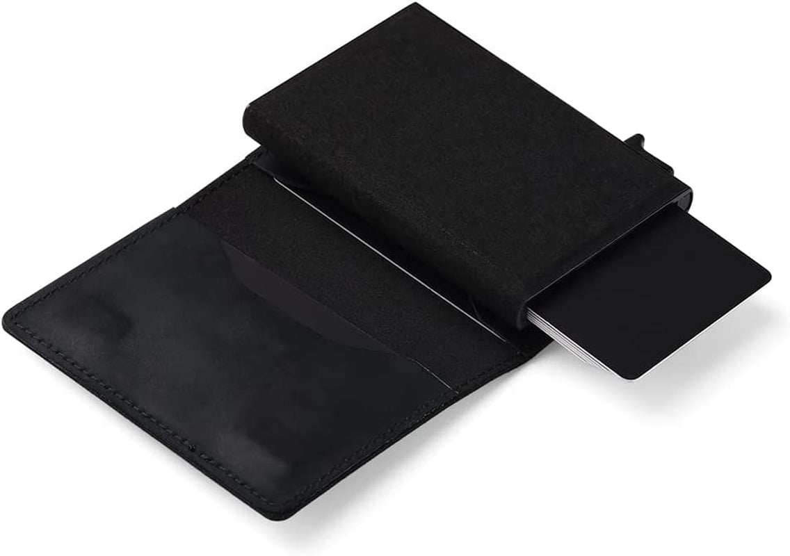 Kanley Airtag Leather Wallet with Tracker Holder Smart Wallet for Men with Tracking Case – Smart Wallet with Card Holder Slots and Money Clip – Christmas, Father’S Day, Birthday (Black)  Kanley   