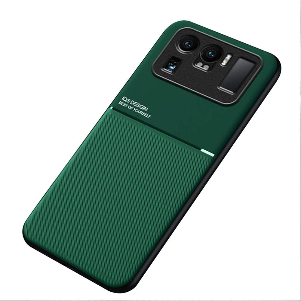 Kepuch Mowen Case Cover Bumper Built-In Metal Plate for Xiaomi 11 Ultra - Black  Kepuch Mowen-Green  