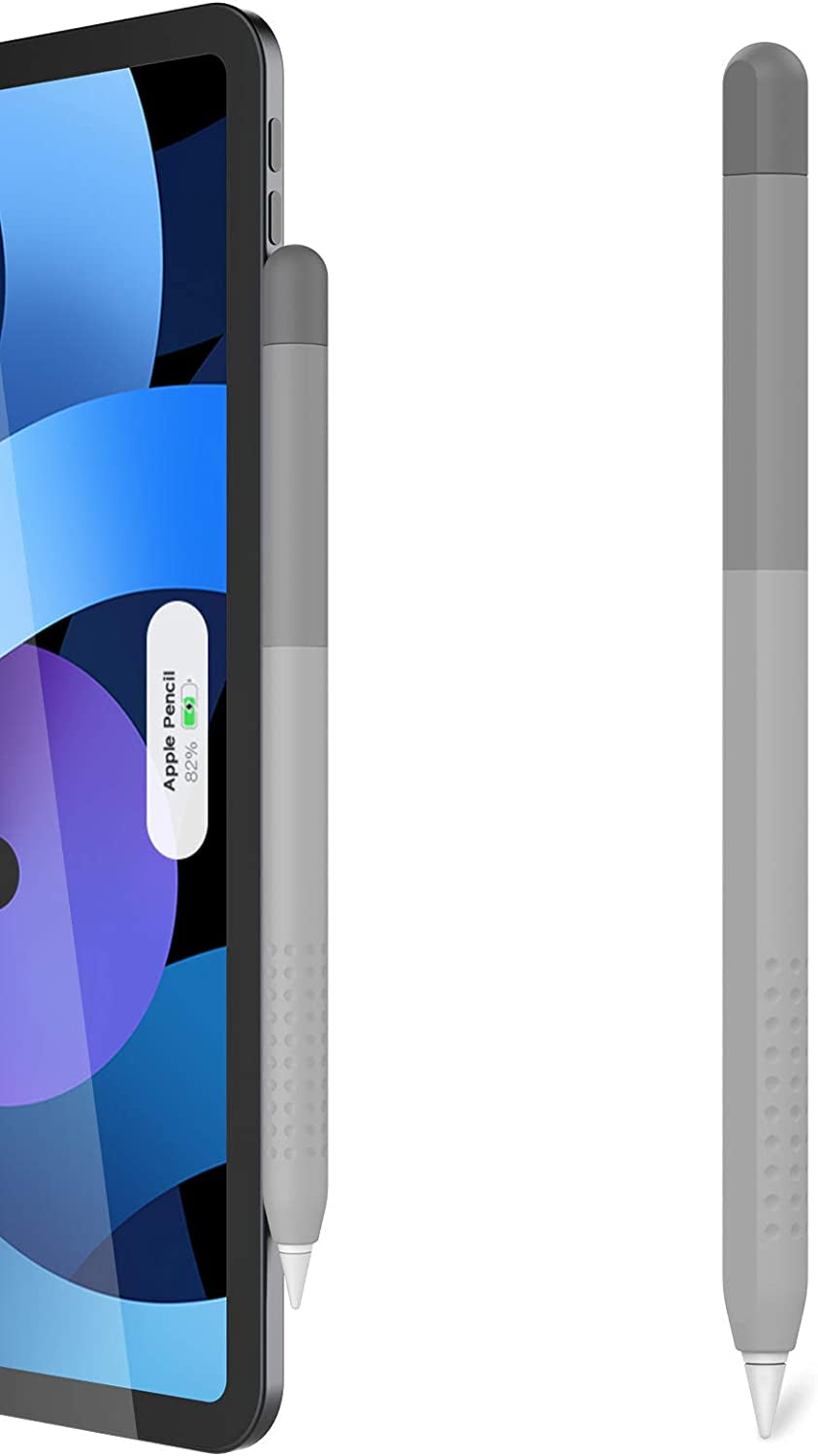 Delidigi Pencil Case Compatible with Apple Pencil 2Nd Generation Case, Gradient Color Case Sleeve Silicone Cover Accessories for Apple Pencil 2Nd Gen(Gradient Pink)  Delidigi Grey  