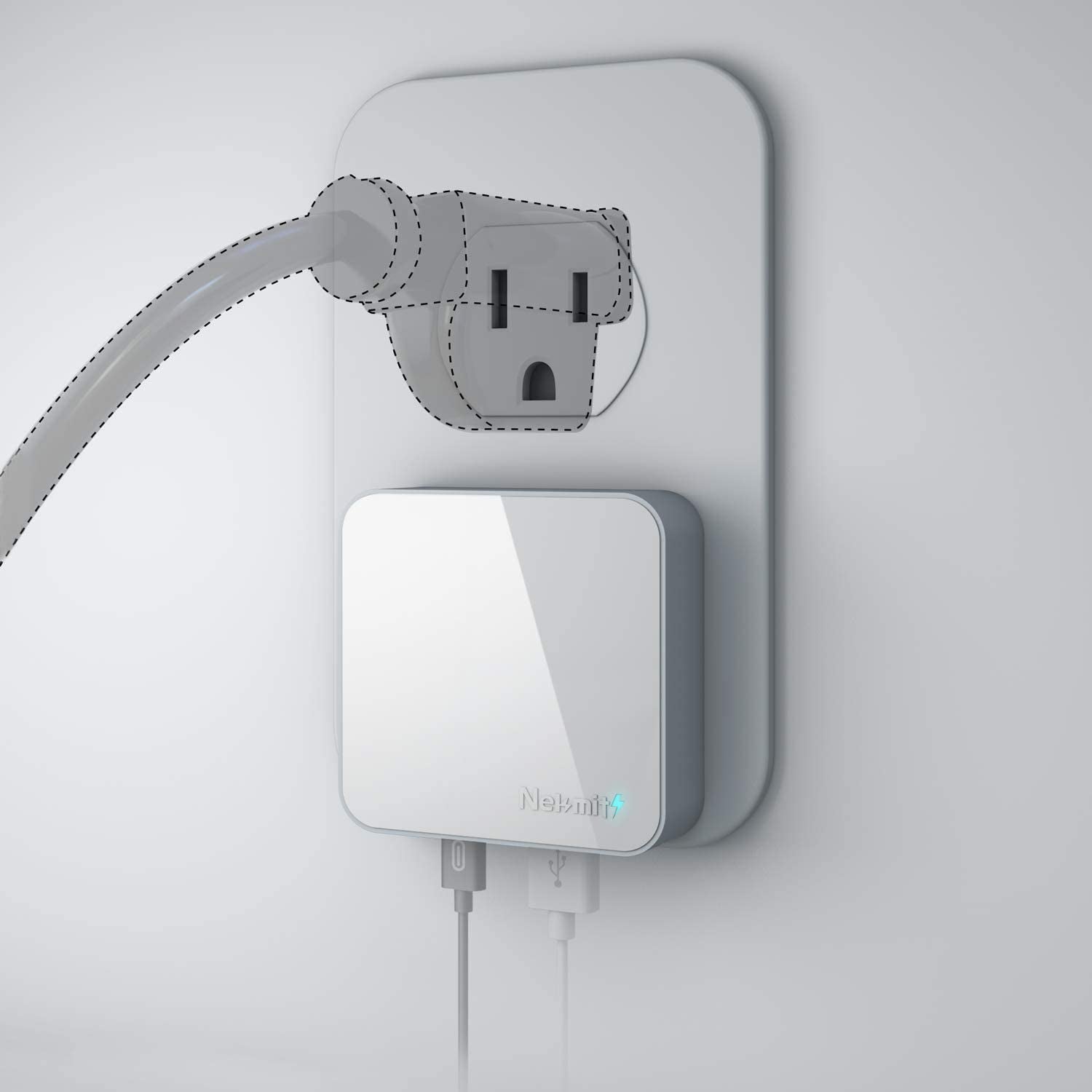 Nekmit USB C Charger, Thin Flat 30W Dual Port Fast Wall Charger with 18W Power Delivery PD 3.0 and 12W USB Port for Iphone 14/14 Pro/14 Pro Max, Galaxy, Pixel, Ipad Pro, Airpods Pro and More  Nekmit Compact   