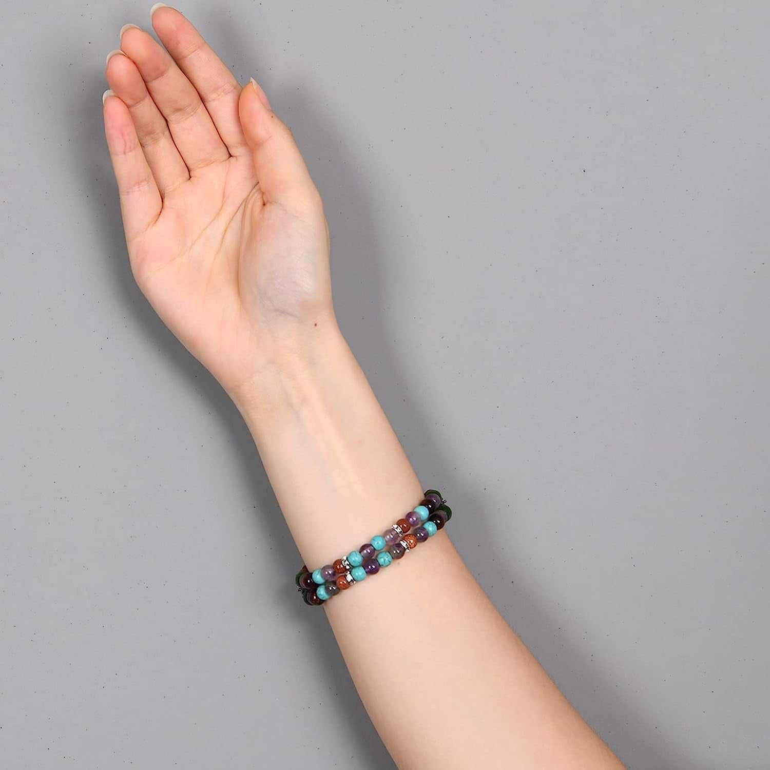 Wongeto Compatible with Fitbit Luxe Bands,Fashion Handmade Elastic Stretch Pearl Bracelet Women Girls Replacement Strap for Fitbit Luxe Accssorises (Color Pearl)  Wongeto   