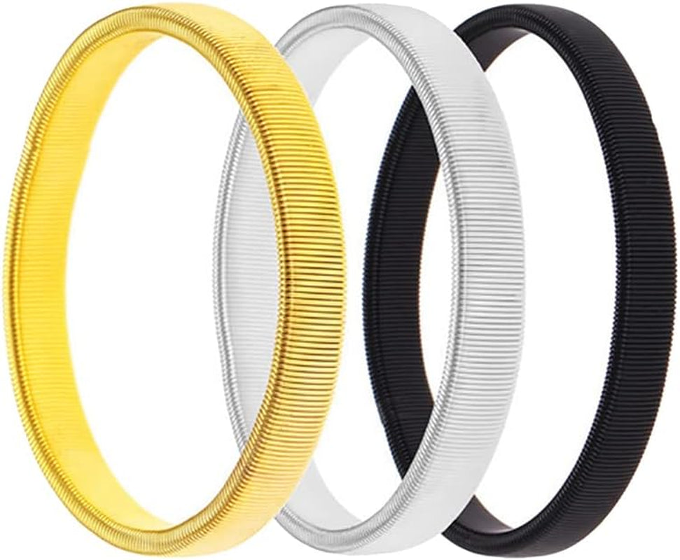 UUYYEO 6 Pcs Shirt Sleeve Holders Stretch Metal Armbands Elastic Cuffs anti Slip Arm Sleeve Bands  UUYYEO   