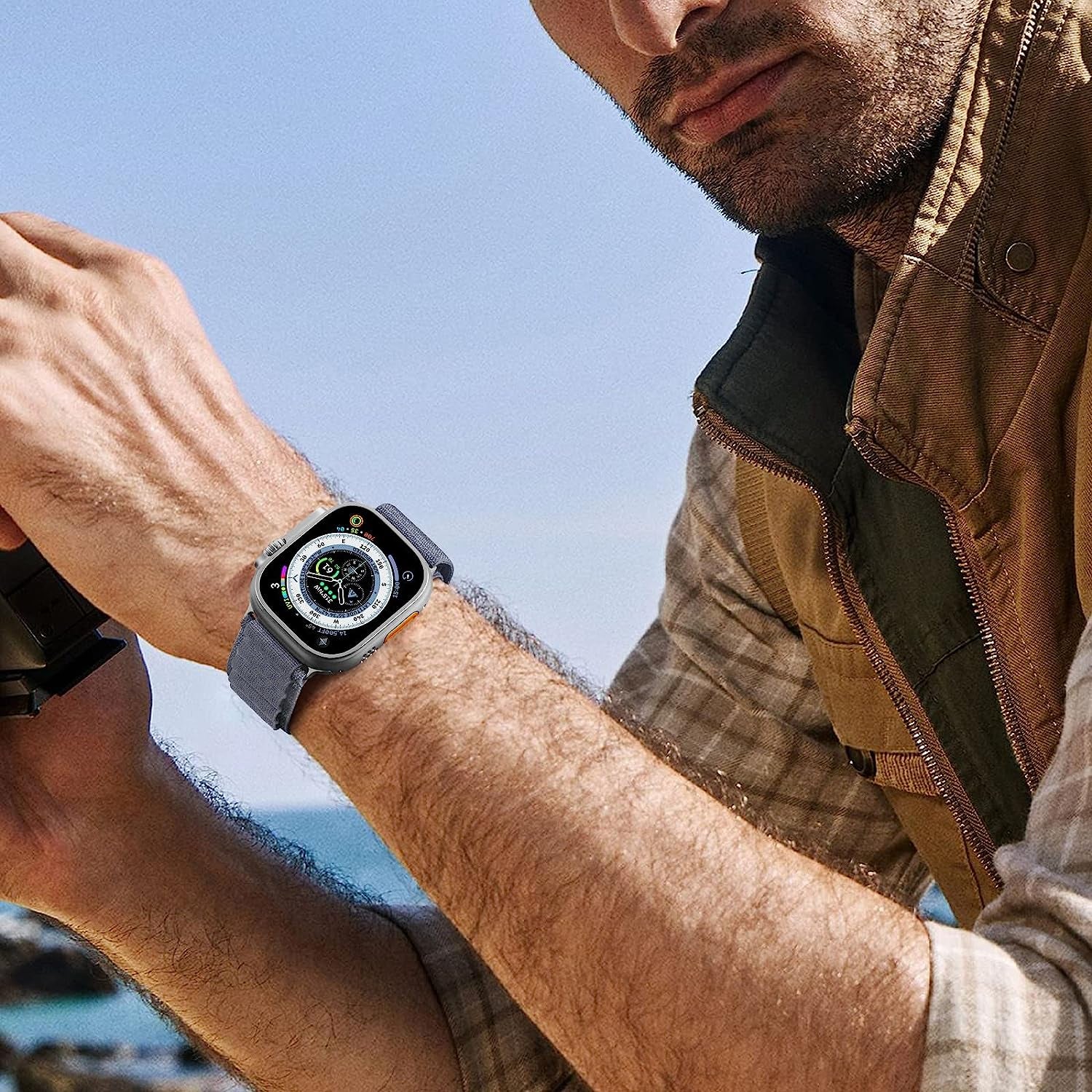 Kingofkings Alpine Loop Bands Compatible with Apple Watch Band Ultra 49Mm 45Mm 44Mm 42Mm 41Mm 40Mm 38Mm for Men/Women Nylon Sport Strap for Iwatch Series 8 7 SE 6 5 4 3 2 1  KingofKings   