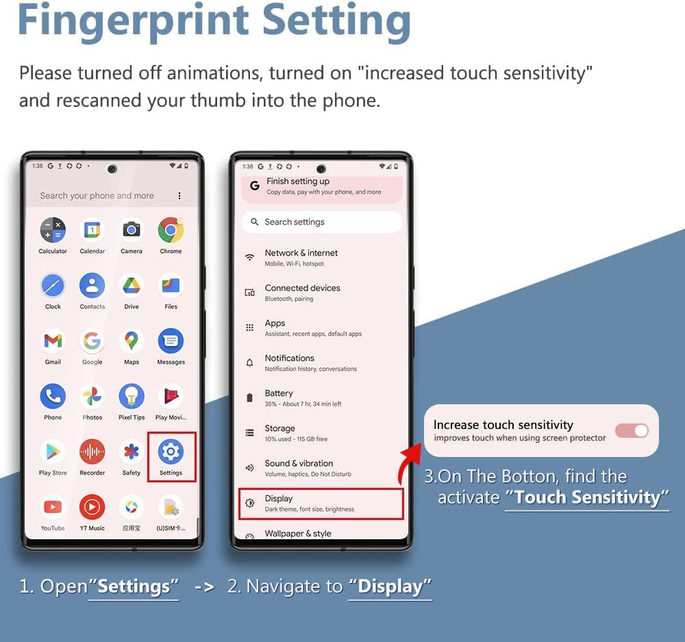TOCOL [3+3 Pack Compatible for Google Pixel 6 5G 6.4''- 3 Pack Tempered Glass Screen Protector & 3 Pack Glass Camera Lens Protector, Case Friendly, Anti-Scratch [Alignment Tool] [Fingerprint Unlock]  TOCOL   