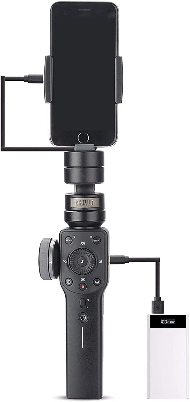 Zhiyun Smooth 4 Professional Gimbal Stabilizer for Iphone Smartphone Android Cell Phone 3-Axis Handheld Gimble Stick W/ Grip Tripod Ideal for Vlogging Youtube Vlog Tiktok Instagram Live Video Kit  Zhiyun   