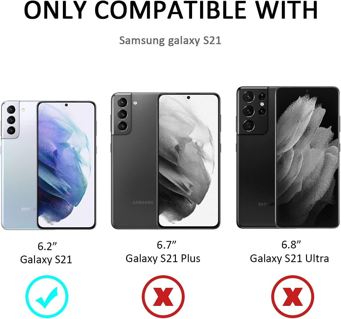 Nvollnoe for Samsung S21 Case with Sliding Camera Cover Heavy Duty Protective Galaxy S21 Case with Card Holder Magnetic Kickstand Case for Samsung S21 5G 6.2 Inch(Red)  Nvollnoe   