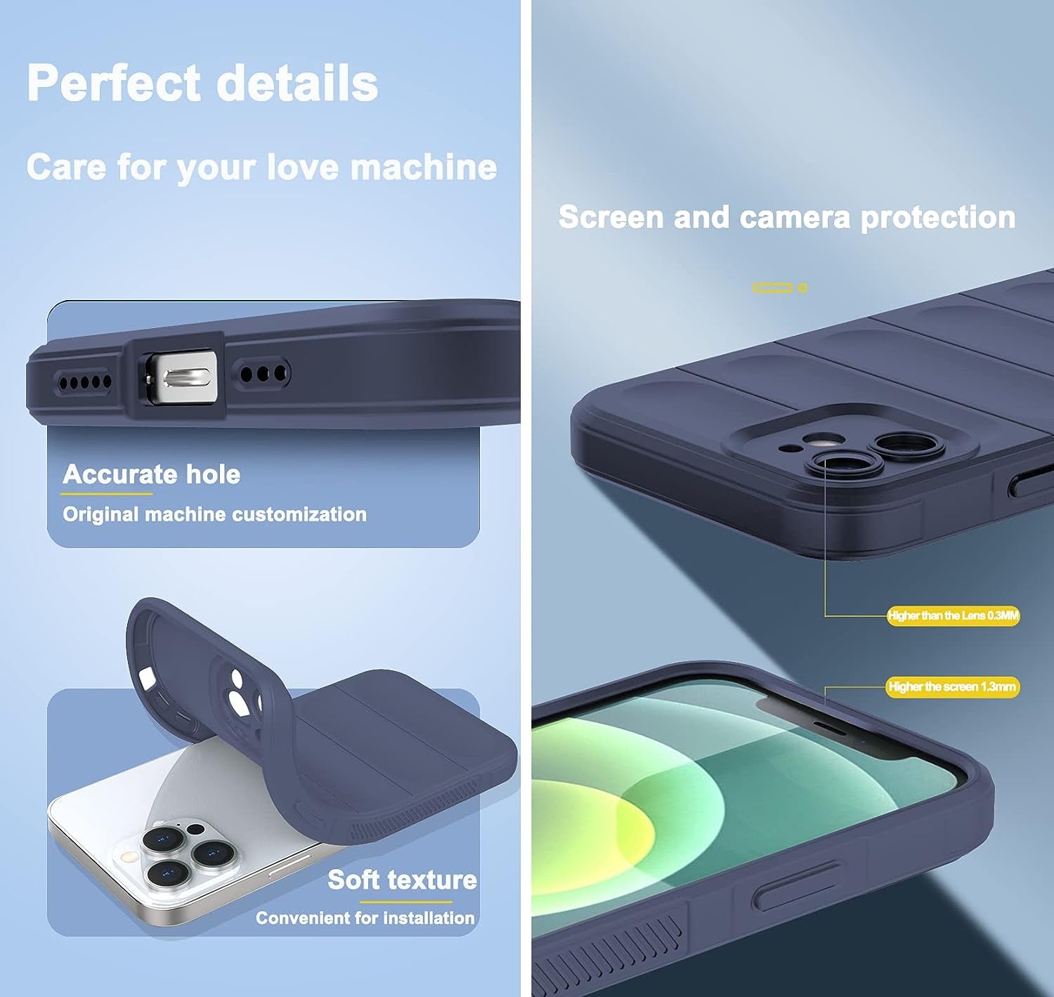 Tiwinxing Case Compatible with Oneplus Nord N30 5G Case Shockproof, Soft TPU Slim Oneplus Nord N30 5G Case for Women Men Anti-Scratch Protective Phone Case (Blue)  Tiwinxing   