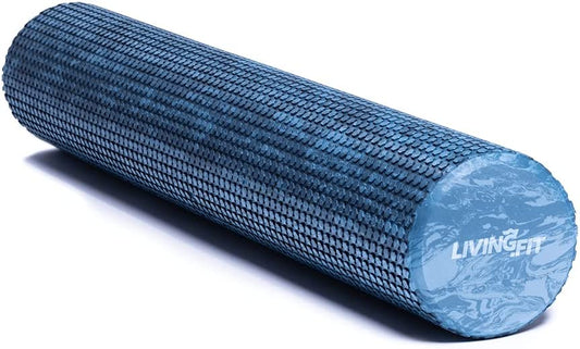 Living.Fit Foam Roller 36" Length, 6" Diameter - High Density Closed Cell EVA, Firm, round Foam Roller for Warm Up, Cool down and Exercise  Living.Fit   