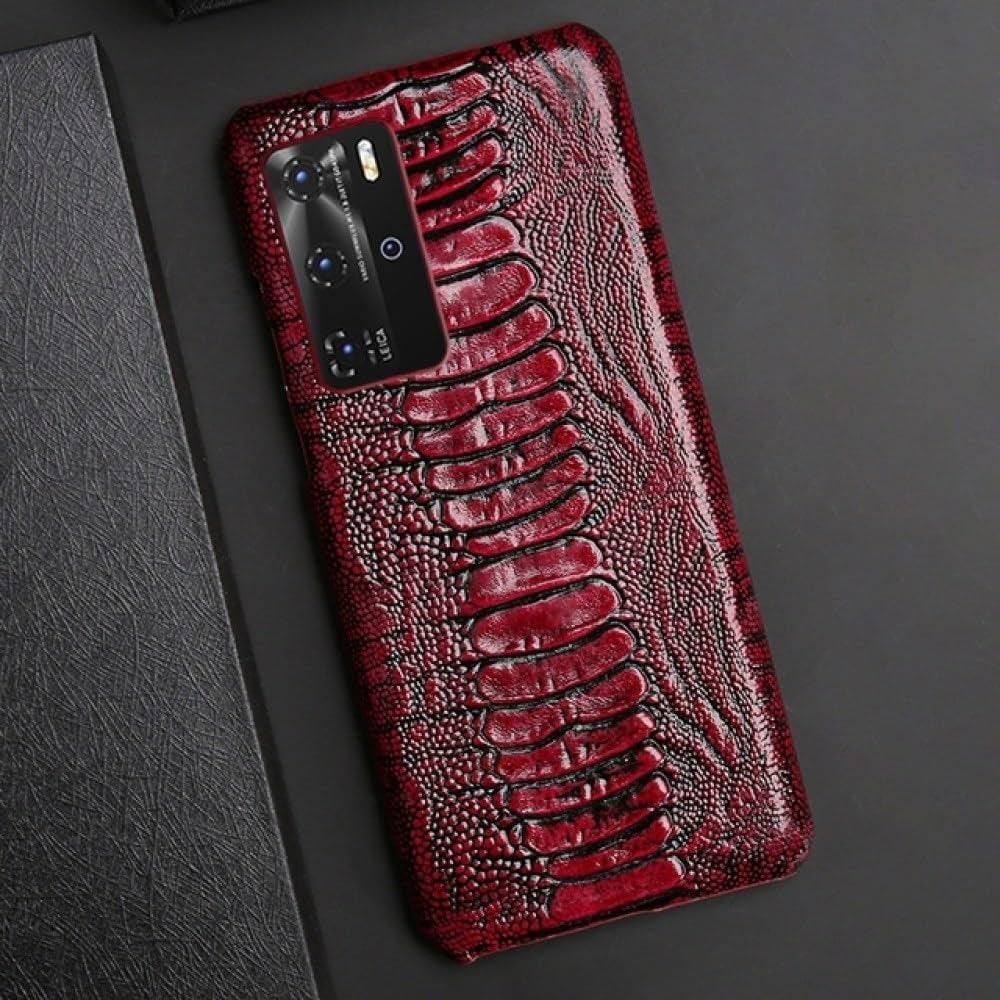 YOGISU for Huawei P40 Pro Lite P30 Mate 30 for Honor 30I V30 30S Nova 5T Case Texture Shockproof Hard Cover,Red,For Huawei P30  YOGISU Wine For Honor 30I 