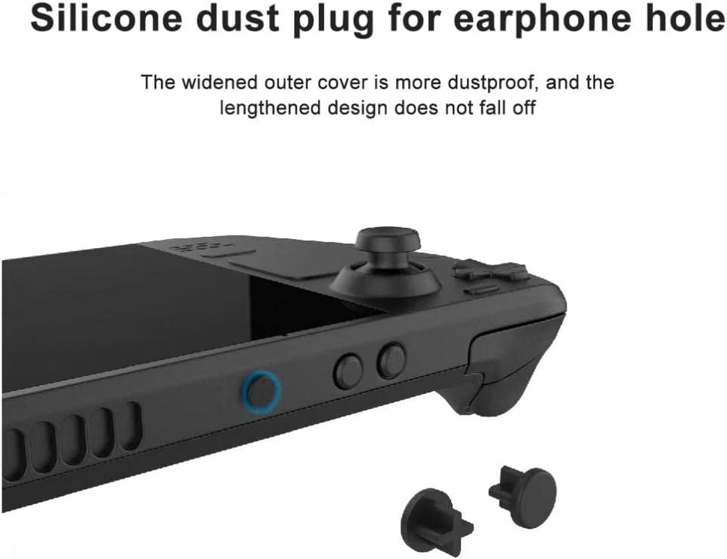 Protect Skin Set for Valve Steam Deck, TGDPLUE Deck Steam Accessories with Touchpads Skins, Auxilliary Buttons Skin, Vent Dust Filter Cover, 4 Thump Grip Caps, Rubber Dust Plugs  TGDPLUE   