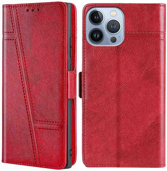 Cyr-Guard Phone Cover Wallet Folio Case for LG V30, Premium PU Leather Slim Fit Cover for LG V30, 1 Photo Frame Slot, Friendly Fit, Red  Cyr-Guard   