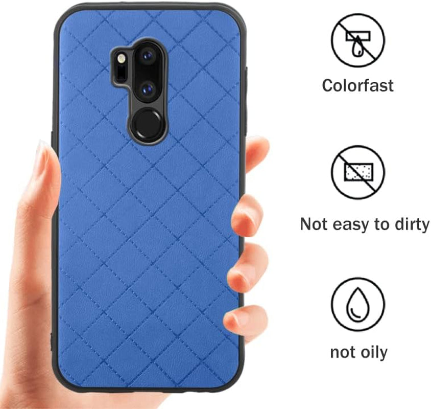 ELISORLI Compatible with LG G7 Thinq Case Rugged Thin Cell Accessories Anti-Slip Fit Rubber TPU Mobile Phone Cover for LGG7 One G 7 plus LG7 Fit Lg7Thinq 7G Thin Q G7+ G7Thinq Lgg7Thinq Women Blue  ELISORLI   