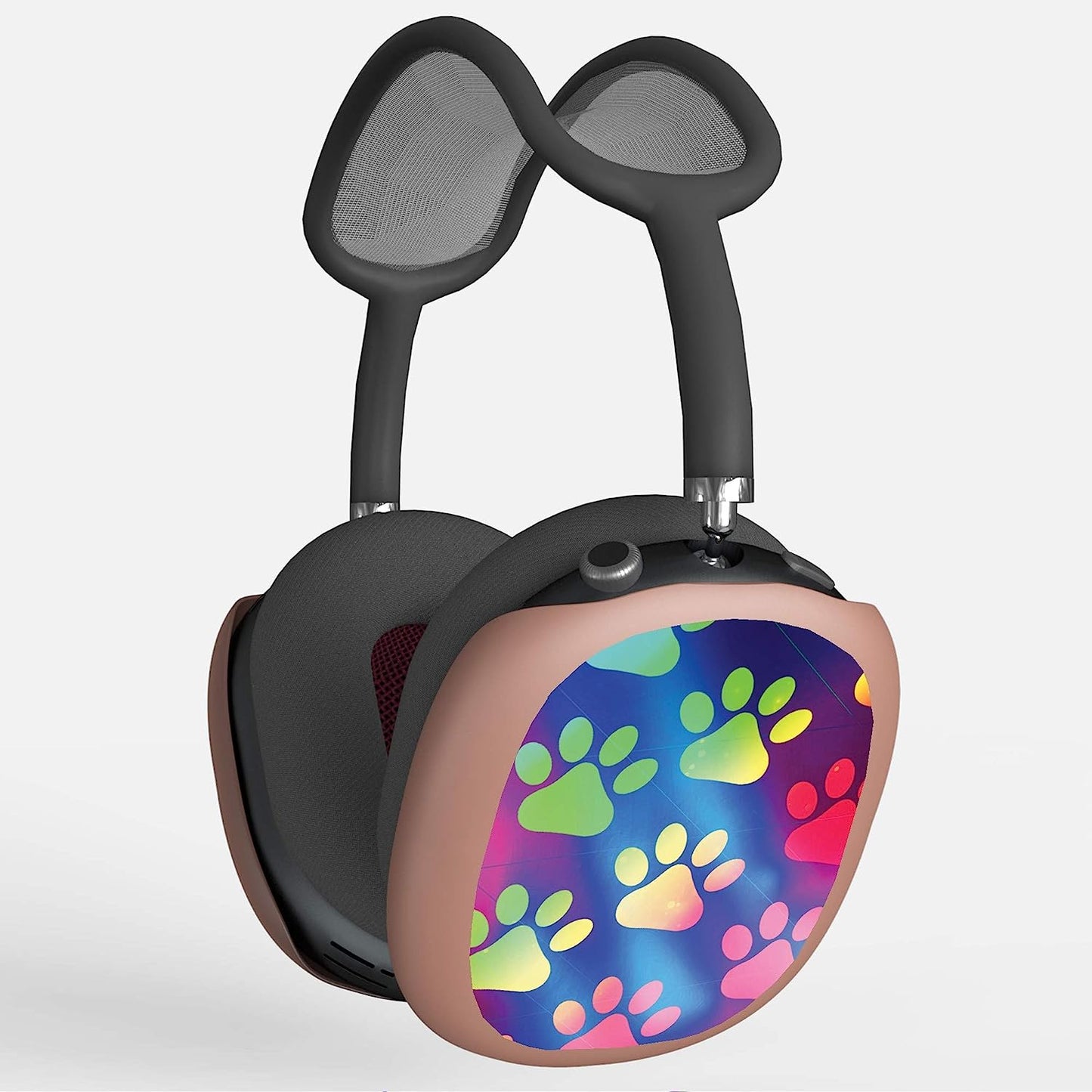 Pimpcase Compatible with Airpods Max Case Cover Headphone Flamingo  PimpCase Paw Prints  