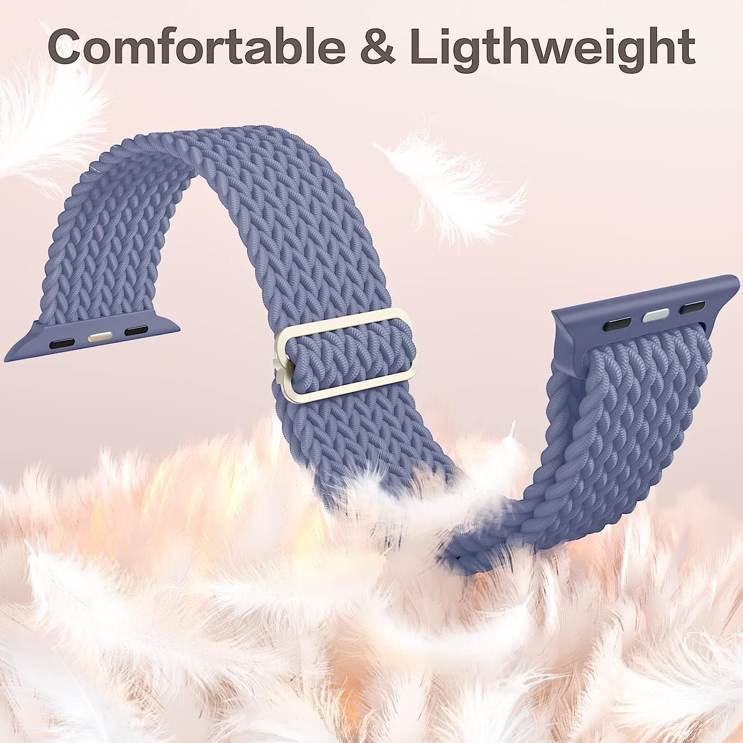 6 Pack Stretchy Braided Solo Loop Compatible with Apple Watch Band 38Mm 40Mm 41M 42Mm 44Mm 45Mm 49Mm Women Men, Adjustable Elastic Nylon Sport Bands for Iwatch Apple Watch Series 8 7 6 5 4 3 2 1 SE  Witzon   