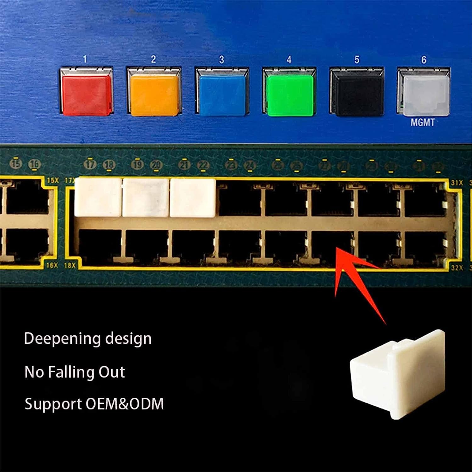 20Pcs RJ-45 Plug Protector Dust Covers, Plastic RJ45 a Female Anti-Dust Plug Ethernet Hub Port Protector for RJ45 Female Port (Blue)  Generic   