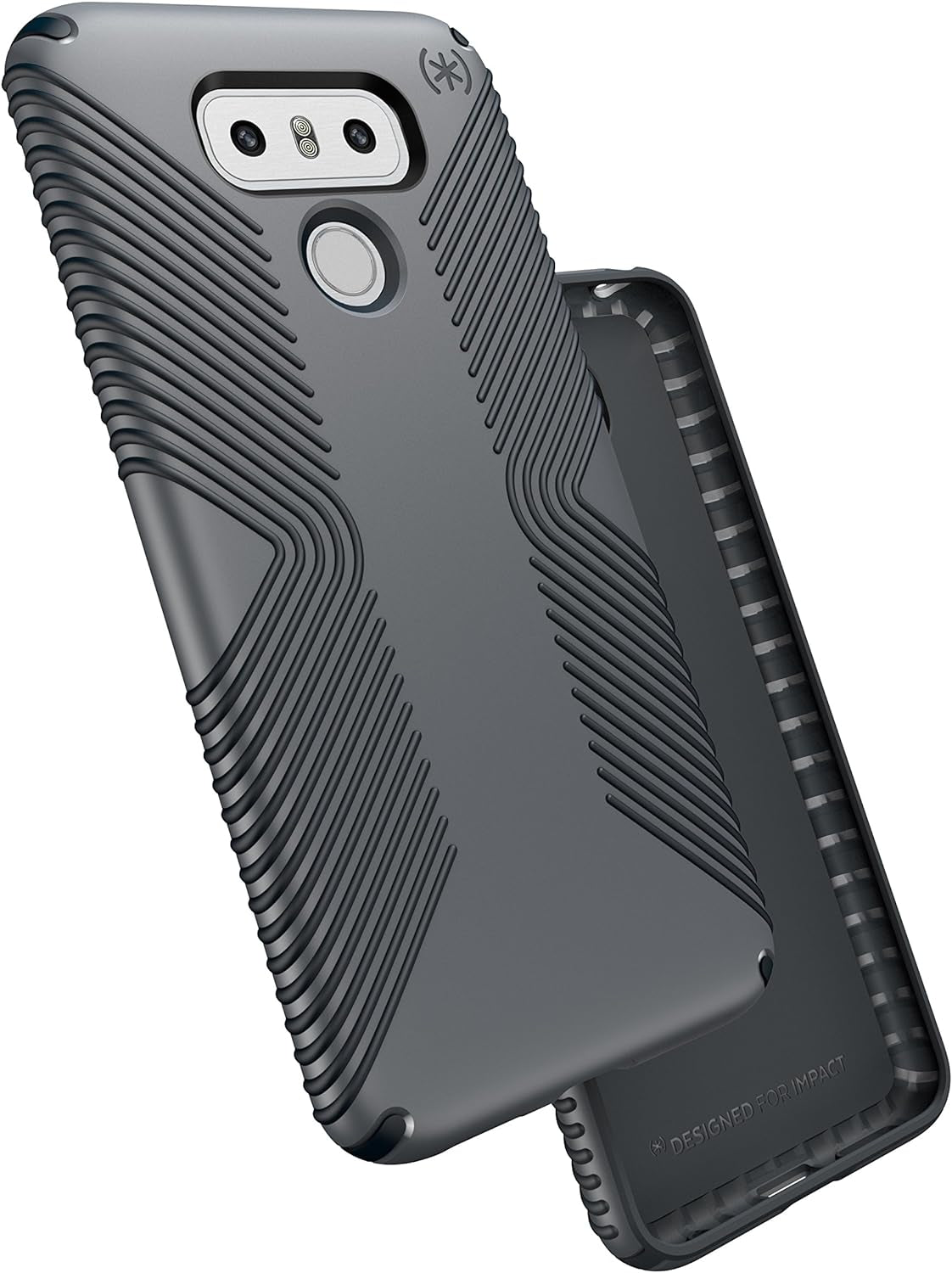 Speck Products Presidio Grip Cell Phone Case for LG G6 - Graphite Grey/Charcoal Grey  Speculative Product Design, LLC   
