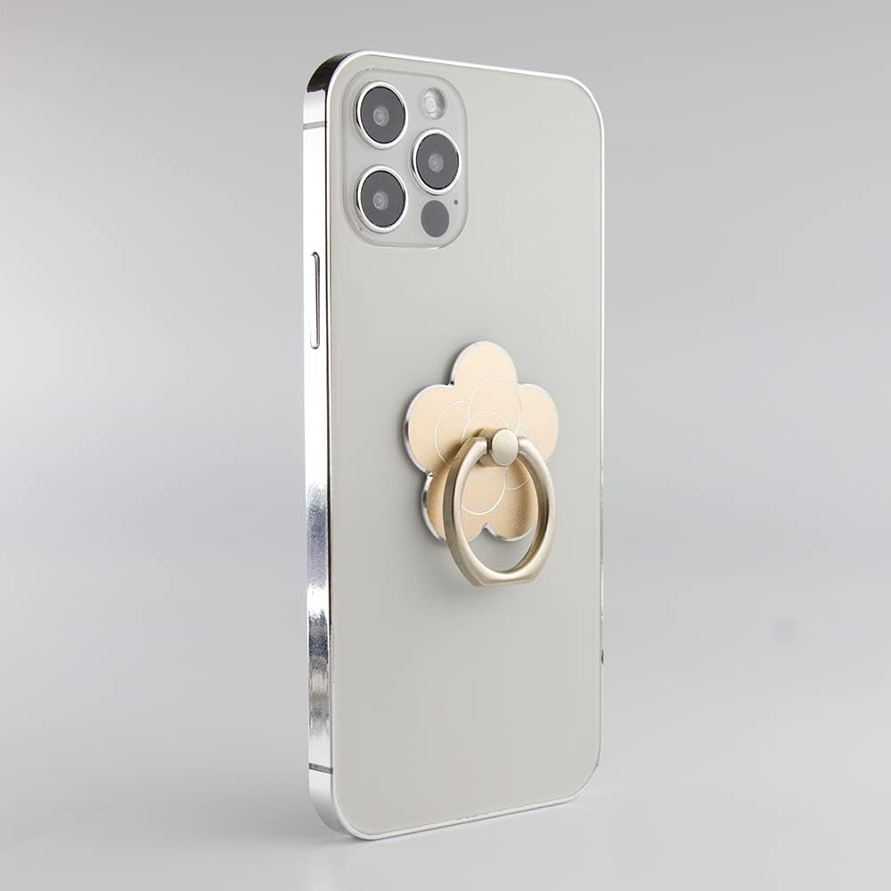 Flower Metal Cell Phone Ring Holder for Hand, Zinc Alloy Phone Back Ring Grip for Finger(Gold)  SUNURS   